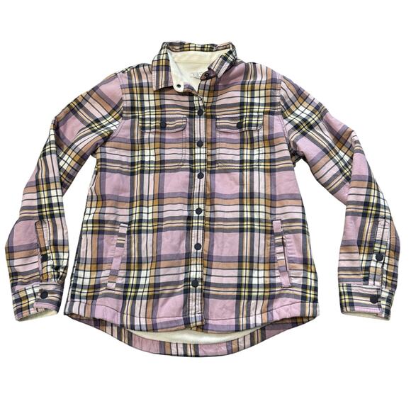 L.L.Bean Tops - L.L. Bean Women's Fleece-Lined Flannel Shirt, Snap-Front Plaid- Small